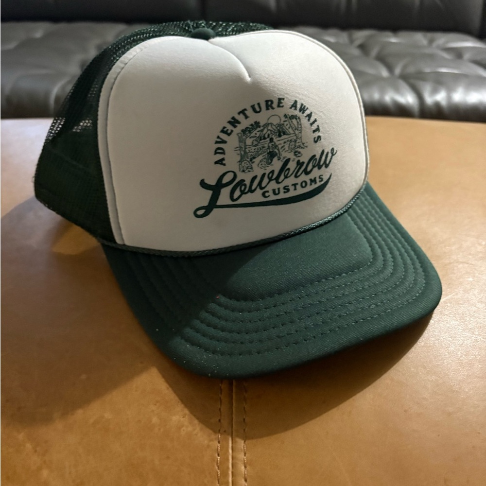 Lowerow Customs Green and White Trucker Hat